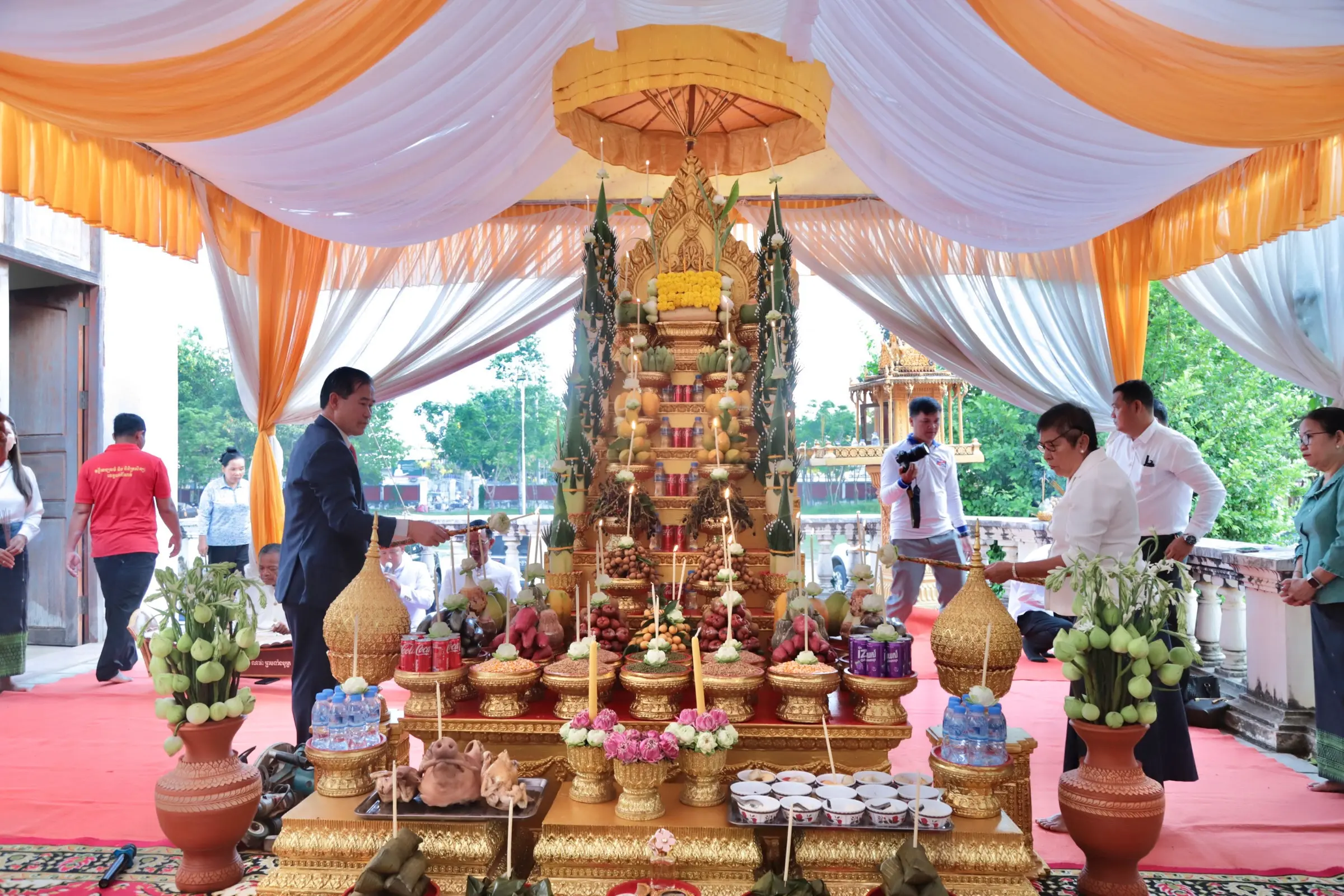Her Excellency the Minister Presides Over the Groundbreaking Ceremony for the Restoration of a French-Era Colonial Building in Pursat Province