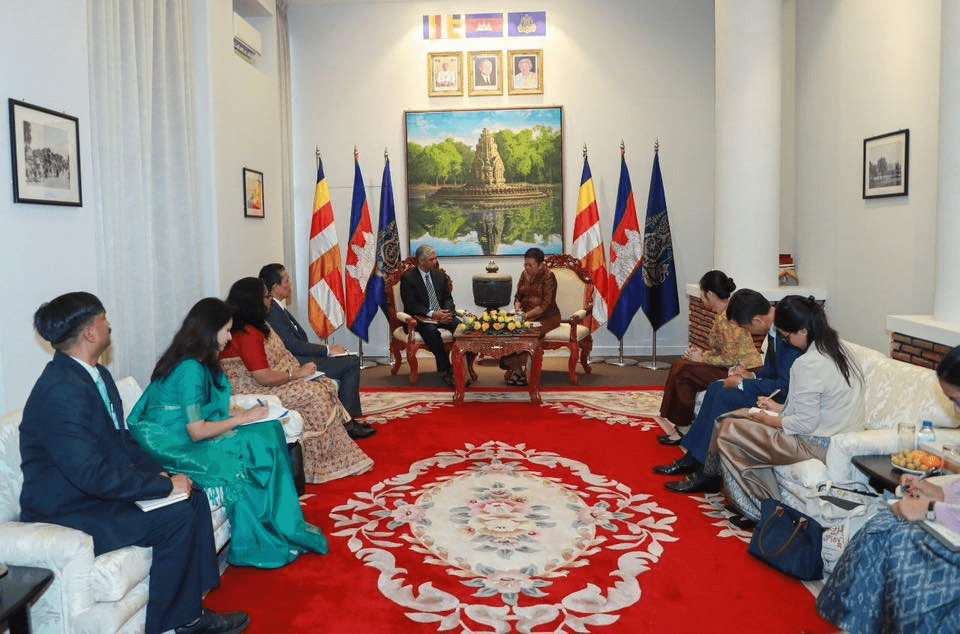 Her Excellency Minister Receives H.E. Shri P. Kumaran, Secretary (East) of the Ministry of External Affairs of India