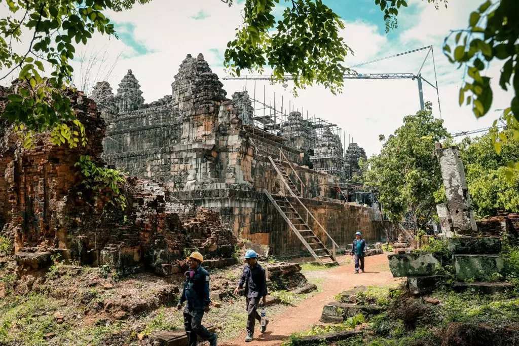 WMF is Underway with the Restoration of the Western Section of Phnom Bakheng Temple